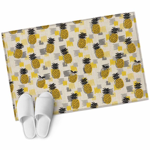 2x3 Washable Area Rugs,Retro Farmhouse Pineapple Non-Slip Soft Rug Indoor Carpet,Floor Rugs for Living Room Bedroom
