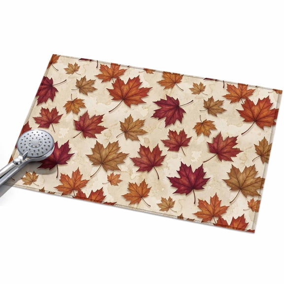 2x3 Washable Area Rugs,Retro Maple Leaves Non-Slip Ultra Soft Rug Large Indoor Carpet,Rustic Country Botanical Floor Rugs for Home Living Room Bedroom Dining Room Office