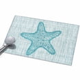 2x3 Washable Area Rugs,Retro Watercolor Marine Starfish Non-Slip Ultra ...