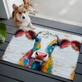 thumbnail image 1 of 2x3 Washable Entryway Rug, Colorful Cow Non-Slip Area Rug for Front Door Kitchen Bathroom, Rustic Animal Indoor Floor Mat for Home Decor, 1 of 9