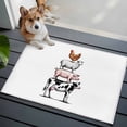 thumbnail image 1 of 2x3 Washable Entryway Rug, Farm Animals Non-Slip Area Rug for Front Door Kitchen Bathroom, Cow Pig Chickens Countryside White Background Indoor Floor Mat for Home Decor, 1 of 9
