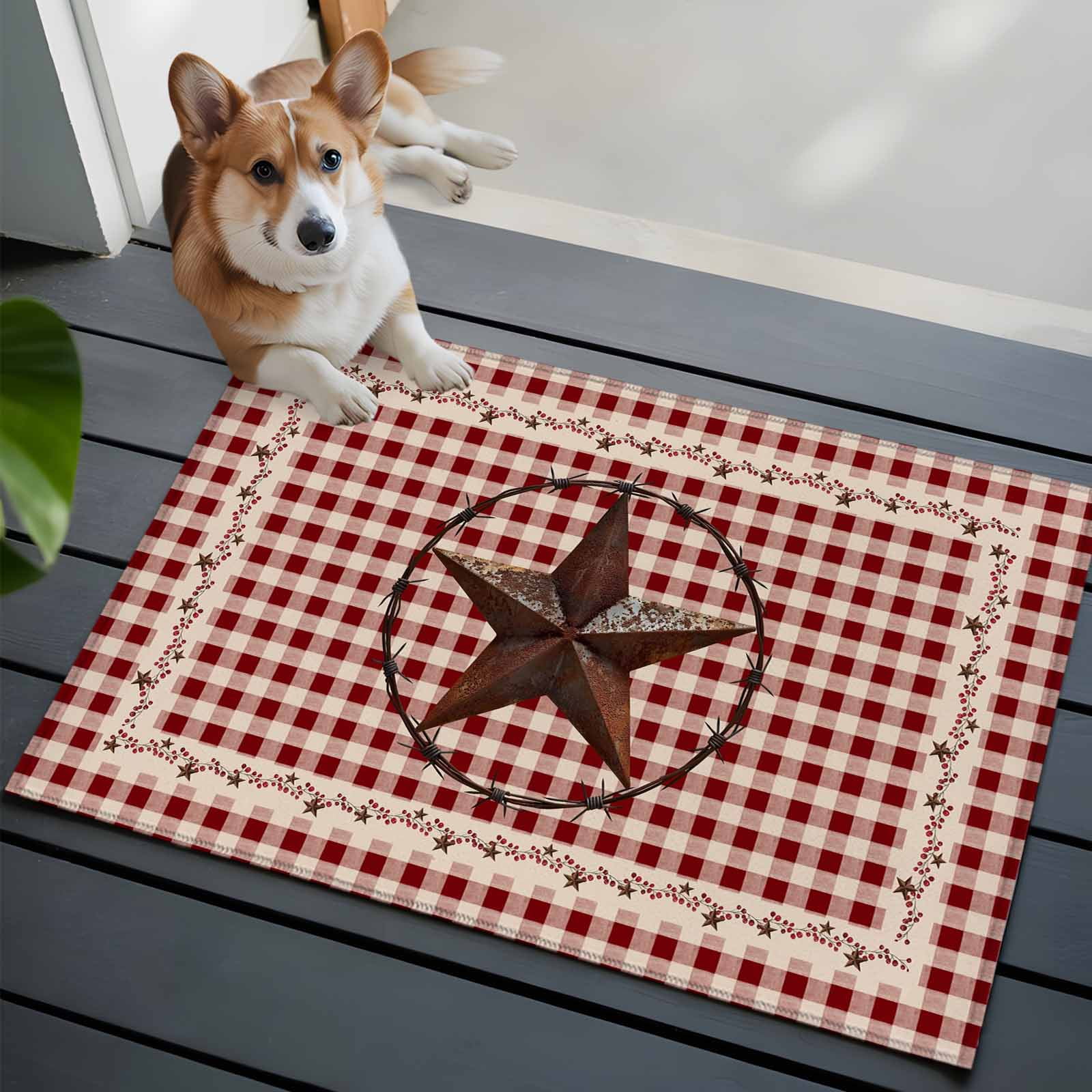 2x3 Washable Entryway Rug, Retro Mottled Non-Slip Area Rug for Front ...