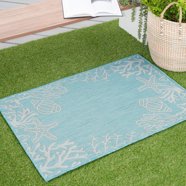 4x6 Water Resistant, Indoor Outdoor Rugs for Patios, Front Door Entry ...