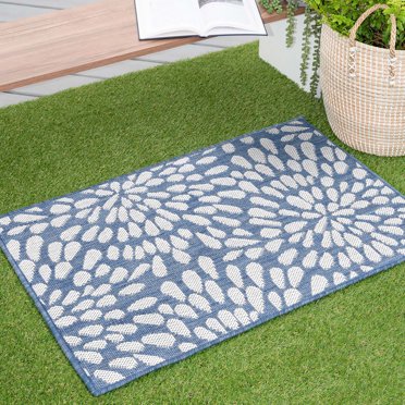8x10 Water Resistant, Large Indoor Outdoor Rugs for Patios, Front Door ...