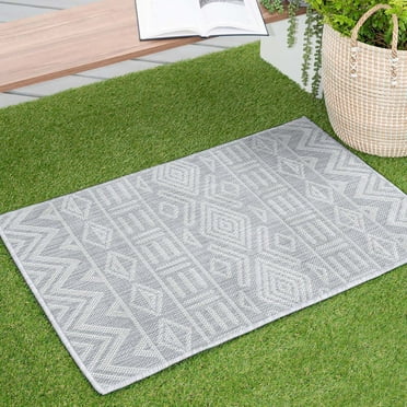 4x6 Water Resistant, Indoor Outdoor Rugs for Patios, Front Door Entry ...