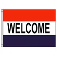 thumbnail image 1 of 2x3 Welcome Flag Advertising House Banner grommets SPUN POLYESTER 100D, 1 of 1