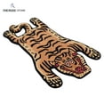 thumbnail image 1 of Tibetan Tiger Rug, 2x3 ft Tiger Shape Wool with Cotton Backing Area Rug, Tiger Design Rug for Luxurious & Aesthetic Home Décor, Ellington Rug, 1 of 8