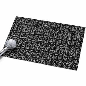 2x3ft Area Rug,Black Herringbone Art Washable Large Rugs Soft Non-Slip Floor Rug Abstract Geometric Striped Non-Shedding Indoor Carpets for Living Room Bedroom Home Office Nursery