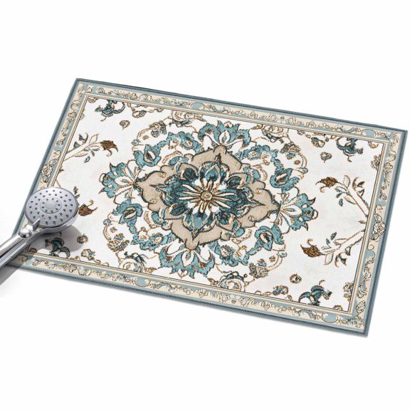 2x3ft Area Rug,Bohemia Native Farmhouse Flower Washable Large Rugs Soft Non-Slip Floor Rug Abstract Retro Tribal Non-Shedding Indoor Carpets for Living Room Bedroom Home Office Nursery