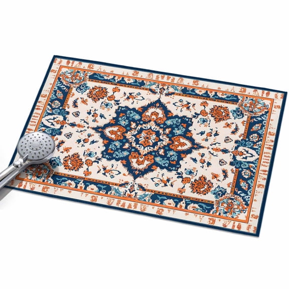 2x3ft Area Rug,Bohemia Tribal Western Pattern Washable Large Rugs Soft Non-Slip Floor Rug Retro Native Aesthetic Non-Shedding Indoor Carpets for Living Room Bedroom Home Office Nursery