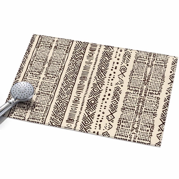 2x3ft Area Rug,Bohemian Vintage Tribe Texture Washable Large Rugs Soft Non-Slip Floor Rug Earth Tones Stripes Non-Shedding Indoor Carpets for Living Room Bedroom Home Office Nursery