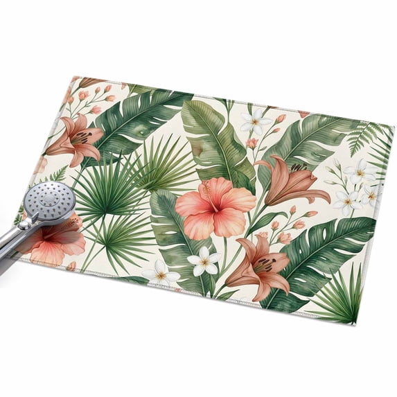 2x3ft Area Rug,Summer Hibiscus Lily Flower Washable Large Rugs Soft Non ...