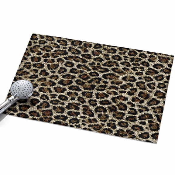 2x3ft Area Rug,Vintage Leopard Print Seamless Washable Large Rugs Soft Non-Slip Floor Rug Farmhouse Gradient Texture Non-Shedding Indoor Carpets for Living Room Bedroom Home Office Nursery