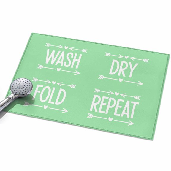 2x3ft Area Rug,Wash Dry Fold Repeat Words Washable Large Rugs Soft Non-Slip Floor Rug Green Background Arrows Love Non-Shedding Indoor Carpets for Living Room Bedroom Home Office Nursery