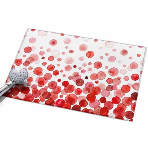 2x3ft Area Rug,Watercolor Gradient Polka Dot Washable Large Rugs Soft Non-Slip Floor Rug Abstract Red Ombre Circle Non-Shedding Indoor Carpets for Living Room Bedroom Home Office Nursery