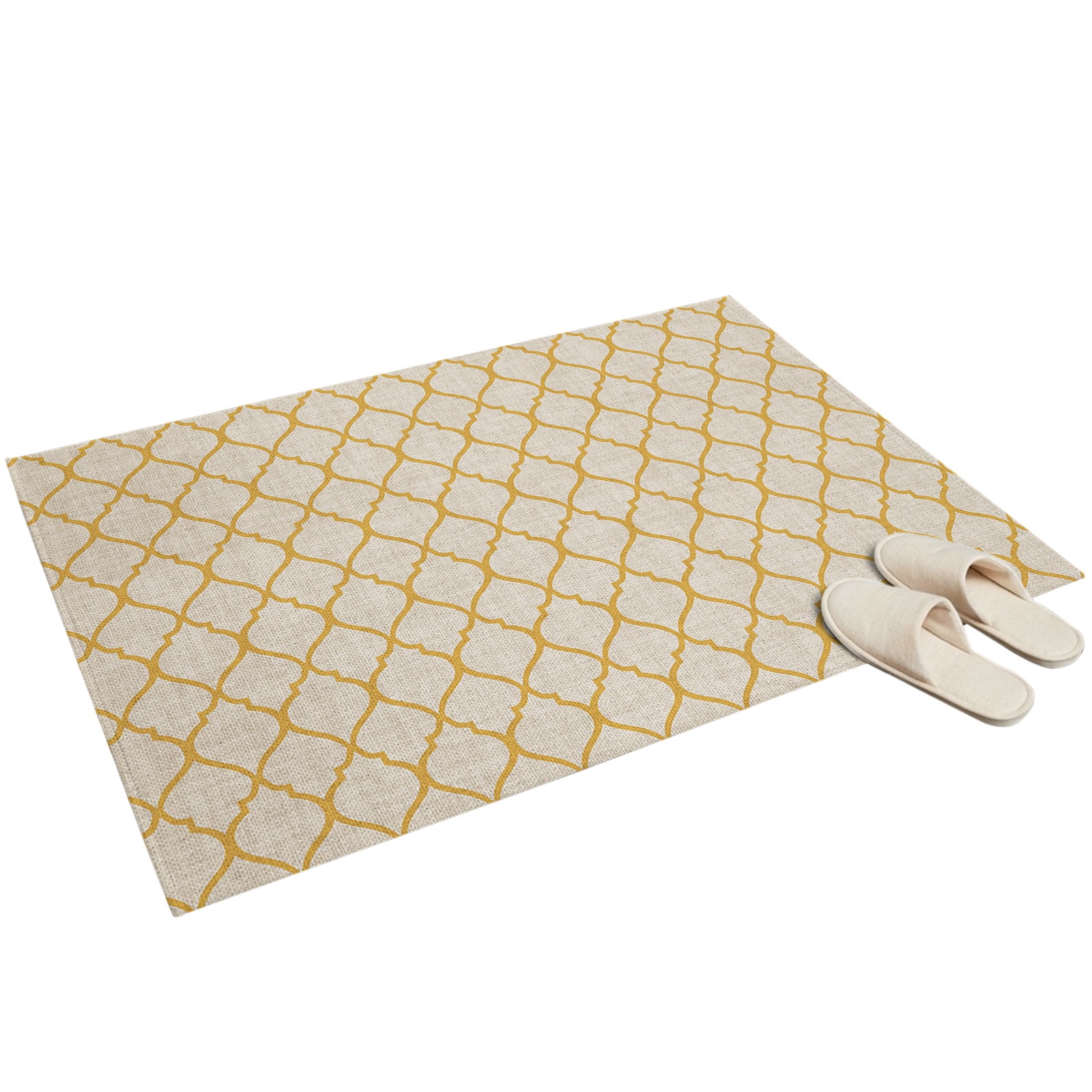 2x3ft Washable Area Rug,Large Carpet Rustic Morocco Tile Lattice ...