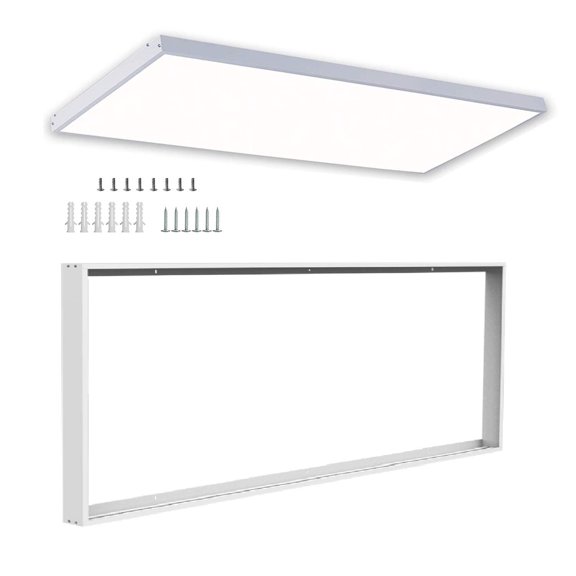 2x4 - 10 Pack Surface Mount Kit Aluminum Frame For LED Flat Panel Light
