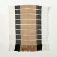 thumbnail image 1 of 2x4.5 ft. Neutral Fringed Accent Rug, Brown, 1 of 5