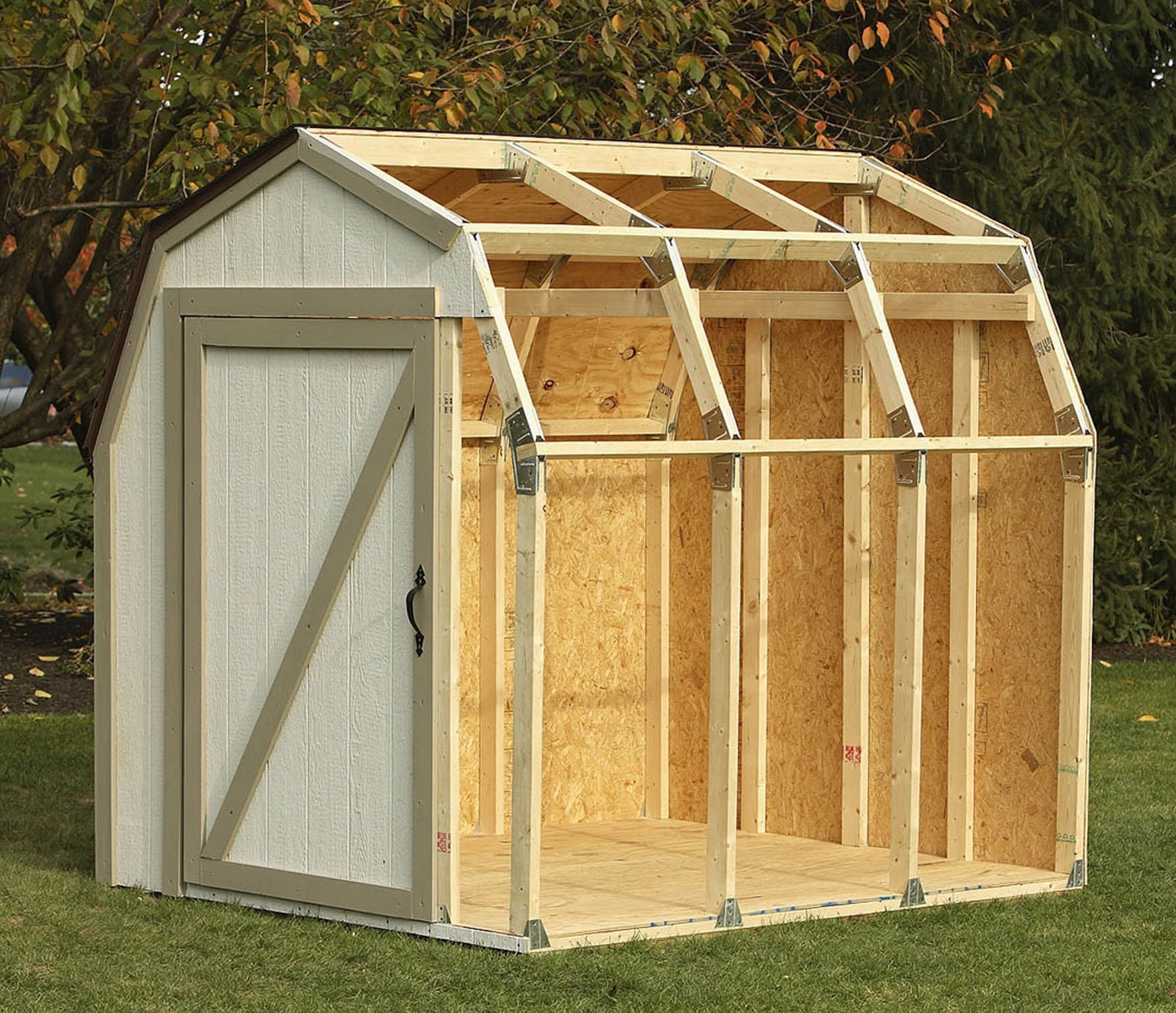 ゆん 新品 2x4 basics shed kit Peak roof 2x4 Basics Barn Roof Shed Kit - Walmart.com
