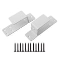 thumbnail image 1 of 2x4 Door Barricade Brackets for Home Security - Sturdy Steel Design, 1 of 8