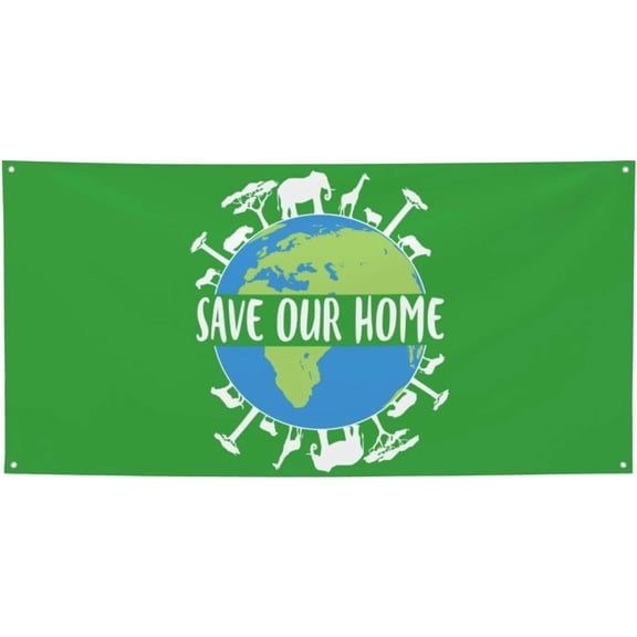 2x4 Ft Earth Day Banner Flag Earth Day Decoration Banner Flag For Room Party Decoration With 4 Metal Eyelets