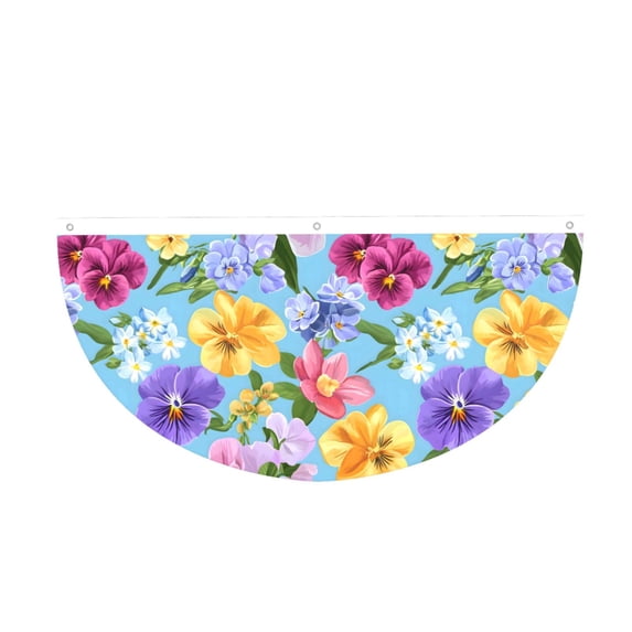 2x4 Ft Hang Decorative Semicircle Flag Durable Not Fade Easy ...