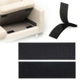 thumbnail image 1 of 2x4 Inch Dual-Adhesive Square Hook and Loop Tape - 30 Sets - Sticky Back Fastener for Indoor or Outdoor Use - Instead of Holes and Screws, Secure & Reliable Fastening, Black, 1 of 8