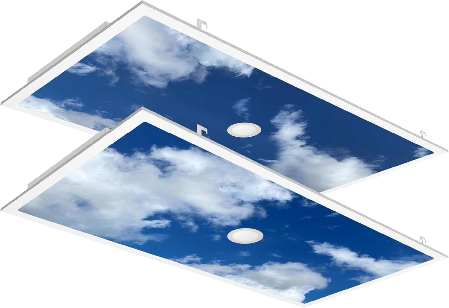 2x4 LED Flat Panel Light, 48×24 Inch, Drop Ceiling Fixture, 4 ...