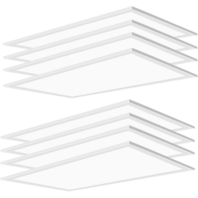 2x4 LED Flat Panel Light, 7800 LM 5000K Drop Ceiling Office Lights