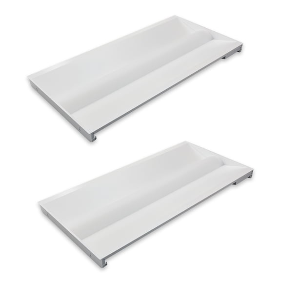 2x4 LED Troffer Center Basket Panel, Color Selectable 3500K/4000K/5000K, Watt Adjustable 34W/38W/45W-Up to 5625 Lumens, 0-10V Dimmable, 120-270V-UL&DLC Listed