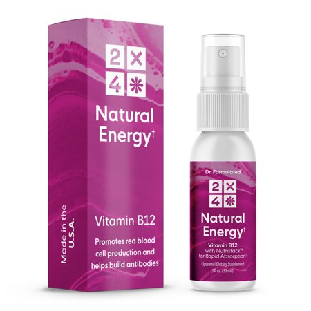 2x4 Liposomal Vitamin B12 Supplement - Liquid Vit B12 Energy Booster Vitamins 1 fl oz