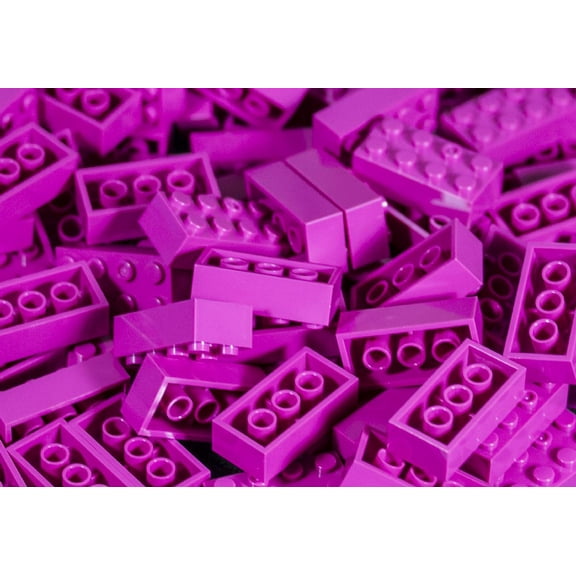 2x4 bricks fuschia 100 pack