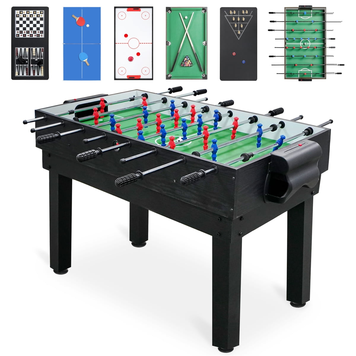 2x4ft 10in1 Combo Game Table Set, Multi Game Table with Hockey