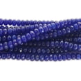 thumbnail image 1 of 2x4mm Blue Jade Faceted Rondelle Beads Genuine Gemstone Natural Jewelry Making, 1 of 1
