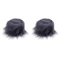 thumbnail image 1 of 2x59 Inch Plush Fabric Ribbon Roll for Christmas DIY Tree Garland Wreath Bows, Fluffy Fuzzy Craft for Beard , Santa Beard Holiday Party Decorations 2PC, 1 of 8