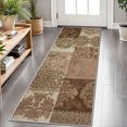 thumbnail image 1 of 2x6 FT Kitchen Runner Rugs Non Skid Washable, Faux Wool Rug Runners for Hallways Bathroom Carpet Runner, Soft Indoor Modern Floor Rug for Entryway Laundry Room, 1 of 11