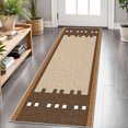 thumbnail image 1 of 2x6 FT Kitchen Runner Rugs Non Skid Washable, Faux Wool Rug Runners for Hallways Bathroom Carpet Runner, Soft Indoor Modern Floor Rug for Entryway Laundry Room, 1 of 11
