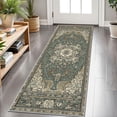 thumbnail image 1 of 2x6 FT Kitchen Runner Rugs Non Skid Washable, Faux Wool Rug Runners for Hallways Bathroom Carpet Runner, Soft Indoor Modern Floor Rug for Entryway Laundry Room, 1 of 11