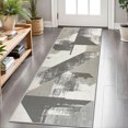 thumbnail image 1 of 2x6 FT Kitchen Runner Rugs Non Skid Washable, Faux Wool Rug Runners for Hallways Bathroom Carpet Runner, Soft Indoor Modern Floor Rug for Entryway Laundry Room, 1 of 11