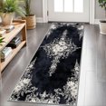 thumbnail image 1 of 2x6 FT Kitchen Runner Rugs Non Skid Washable, Faux Wool Rug Runners for Hallways Bathroom Carpet Runner, Soft Indoor Modern Floor Rug for Entryway Laundry Room, 1 of 11
