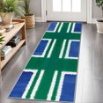 thumbnail image 1 of 2x6 FT Kitchen Runner Rugs Non Skid Washable, Faux Wool Rug Runners for Hallways Bathroom Carpet Runner, Soft Indoor Modern Floor Rug for Entryway Laundry Room, 1 of 11