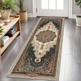 thumbnail image 1 of 2x6 FT Kitchen Runner Rugs Non Skid Washable, Faux Wool Rug Runners for Hallways Bathroom Carpet Runner, Soft Indoor Modern Floor Rug for Entryway Laundry Room, 1 of 11