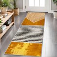 thumbnail image 1 of 2x6 FT Kitchen Runner Rugs Non Skid Washable, Faux Wool Rug Runners for Hallways Bathroom Carpet Runner, Soft Indoor Modern Floor Rug for Entryway Laundry Room, 1 of 11