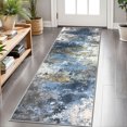 thumbnail image 1 of 2x6 FT Kitchen Runner Rugs Non Skid Washable, Faux Wool Rug Runners for Hallways Bathroom Carpet Runner, Soft Indoor Modern Floor Rug for Entryway Laundry Room, 1 of 11
