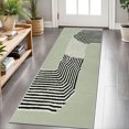 thumbnail image 1 of 2x6 FT Kitchen Runner Rugs Non Skid Washable, Faux Wool Rug Runners for Hallways Bathroom Carpet Runner, Soft Indoor Modern Floor Rug for Entryway Laundry Room, 1 of 11