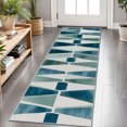 thumbnail image 1 of 2x6 FT Kitchen Runner Rugs Non Skid Washable, Faux Wool Rug Runners for Hallways Bathroom Carpet Runner, Soft Indoor Modern Floor Rug for Entryway Laundry Room, 1 of 11