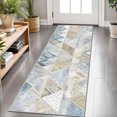 thumbnail image 1 of 2x6 FT Kitchen Runner Rugs Non Skid Washable, Faux Wool Rug Runners for Hallways Bathroom Carpet Runner, Soft Indoor Modern Floor Rug for Entryway Laundry Room, 1 of 11