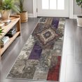 thumbnail image 1 of 2x6 FT Kitchen Runner Rugs Non Skid Washable, Faux Wool Rug Runners for Hallways Bathroom Carpet Runner, Soft Indoor Modern Floor Rug for Entryway Laundry Room, 1 of 11