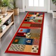 thumbnail image 1 of 2x6 FT Kitchen Runner Rugs Non Skid Washable, Faux Wool Rug Runners for Hallways Bathroom Carpet Runner, Soft Indoor Modern Floor Rug for Entryway Laundry Room, 1 of 11