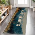 thumbnail image 1 of 2x6 FT Kitchen Runner Rugs Non Skid Washable, Faux Wool Rug Runners for Hallways Bathroom Carpet Runner, Soft Indoor Modern Floor Rug for Entryway Laundry Room, 1 of 11